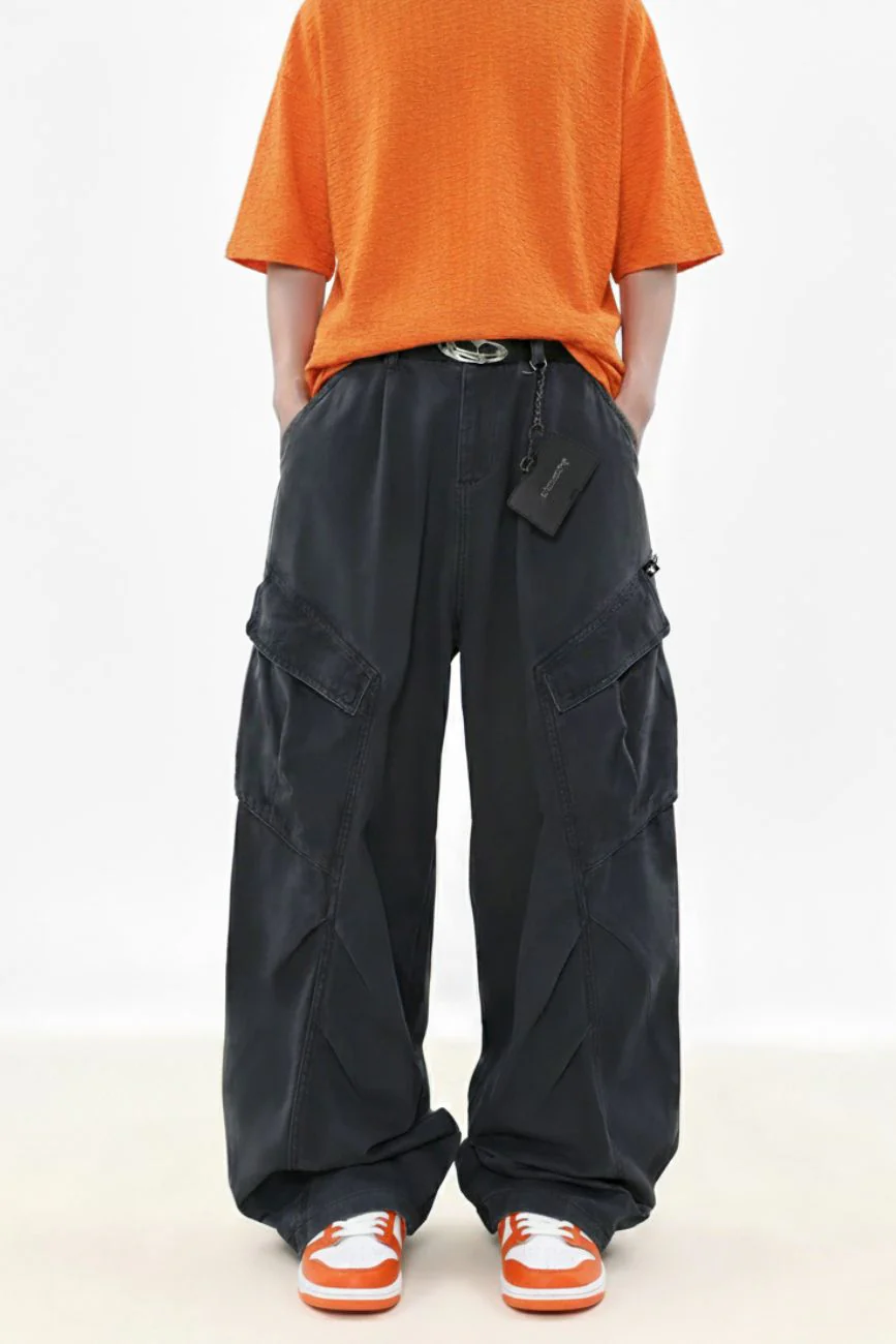 6 pocket unity cargo pants // grey