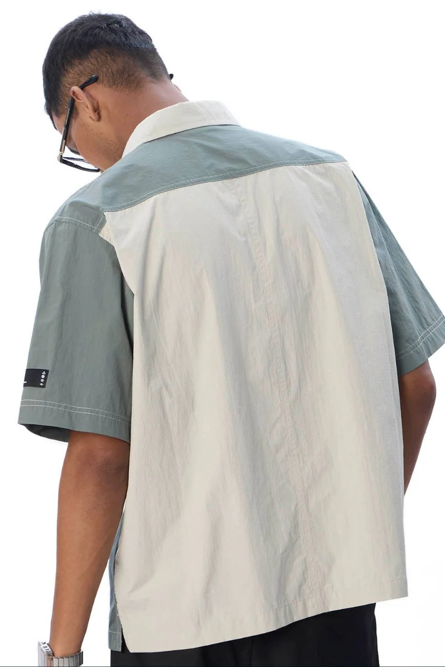Colourblocked Casual Shirt // 001 - Image 3