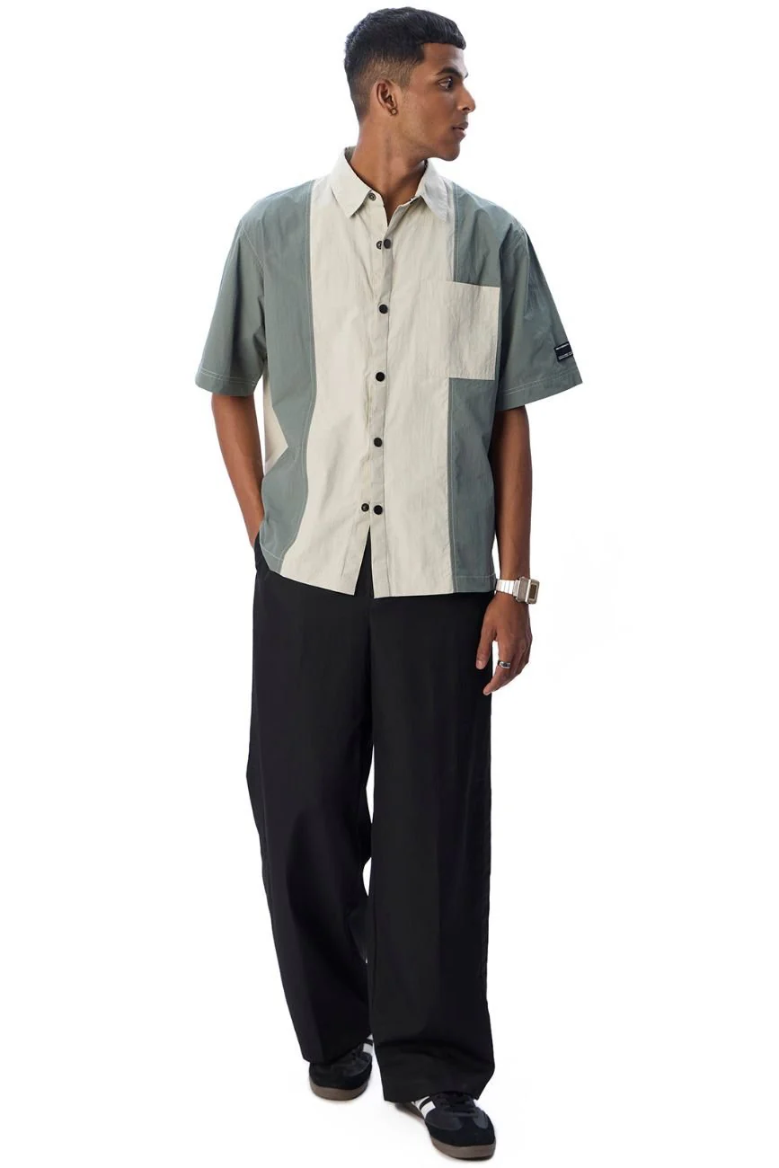 Colourblocked Casual Shirt // 001 - Image 7