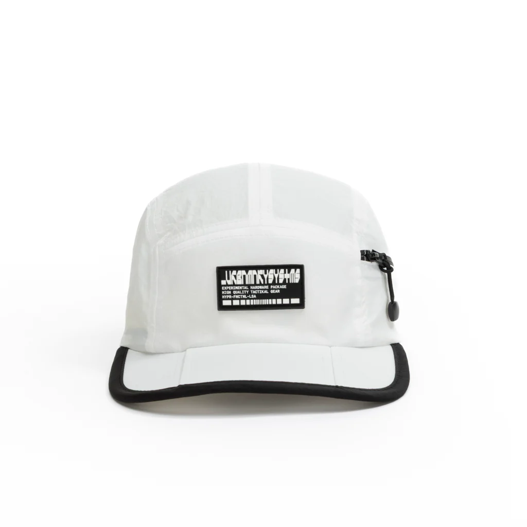 Foldable Outdoor Cap with Pocket // White - Image 3