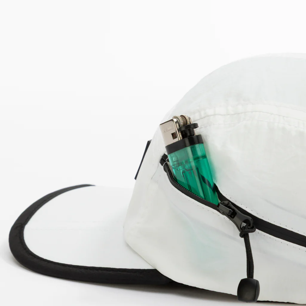 Foldable Outdoor Cap with Pocket // White - Image 8