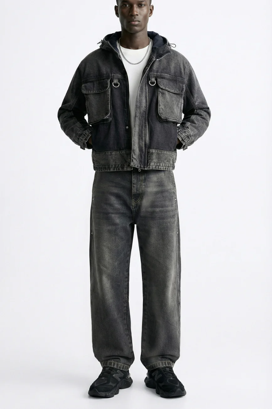 Oxidized Relaxed Rivet Denim // Black - Image 2