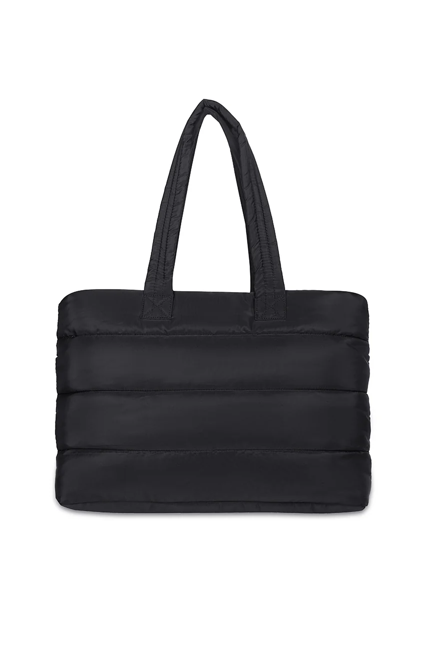 Puffer Shoulder Bag // Black On Black - Image 9